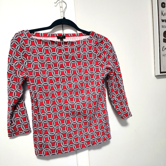 Red and Blue Top - Petite - Picture 6 of 9